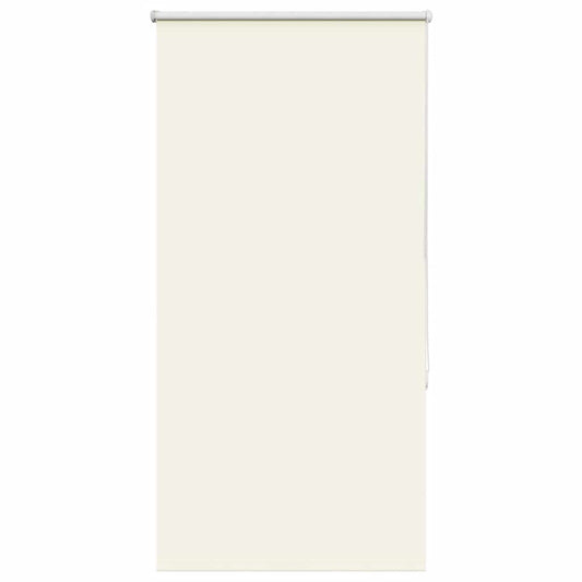 vidaXL Roller Blind Blackout Off White 85x150 cm Fabric Width 80.7 cm Polyester