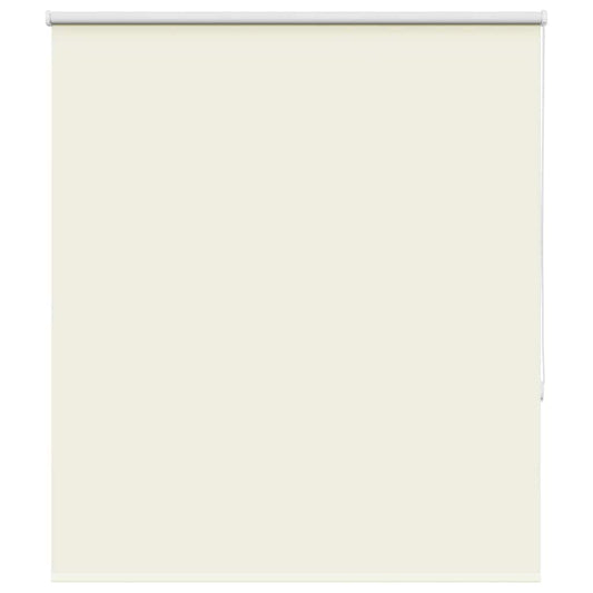 vidaXL Roller Blind Blackout Off White 140x150 cm Fabric Width 136.6 cm Polyester