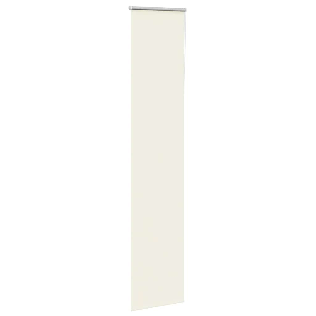 vidaXL Roller Blind Blackout Off White 40x210 cm Fabric Width 35.7 cm Polyester