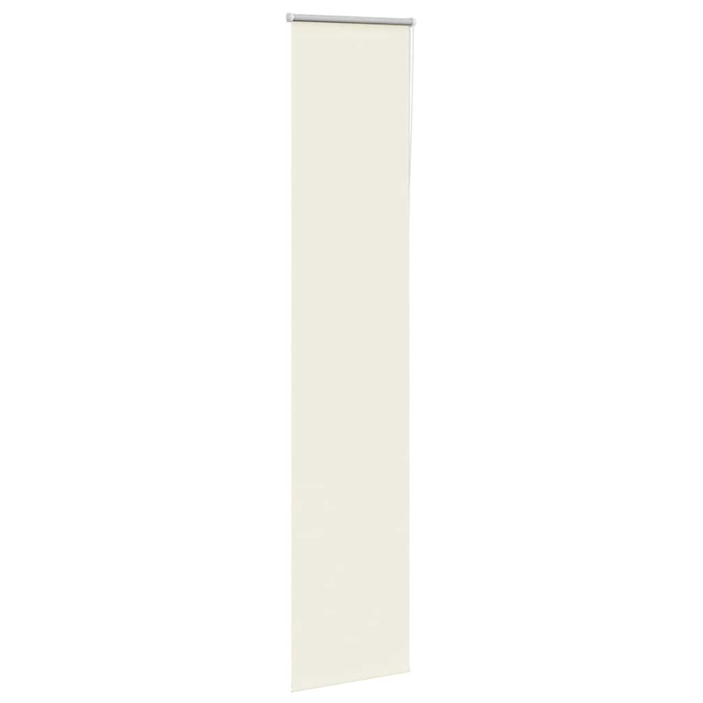 vidaXL Roller Blind Blackout Off White 50x210 cm Fabric Width 45.7 cm Polyester