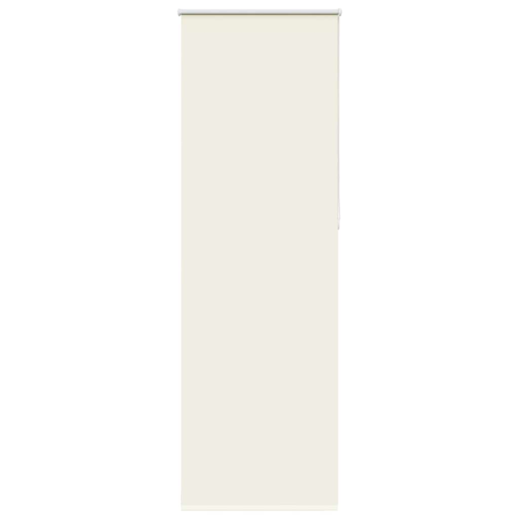 vidaXL Roller Blind Blackout Off White 65x210 cm Fabric Width 60.7 cm Polyester