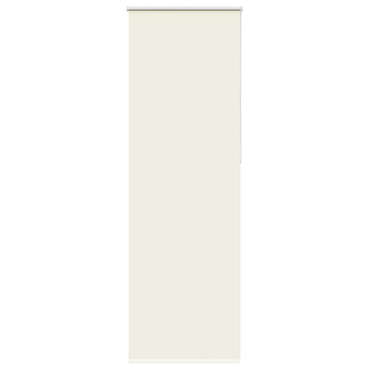 vidaXL Roller Blind Blackout Off White 65x210 cm Fabric Width 60.7 cm Polyester