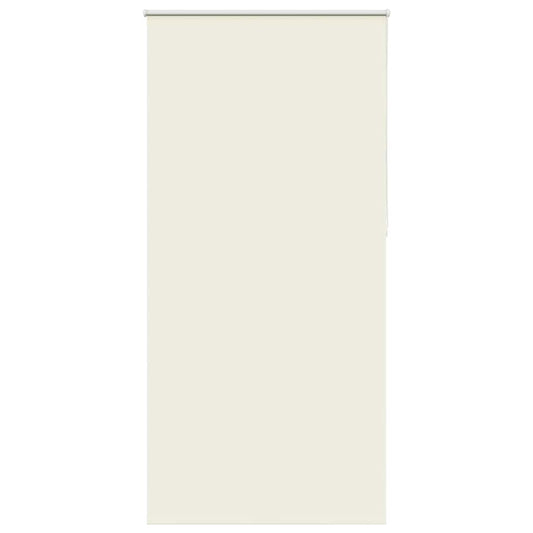 vidaXL Roller Blind Blackout Off White 90x210 cm Fabric Width 85.7 cm Polyester