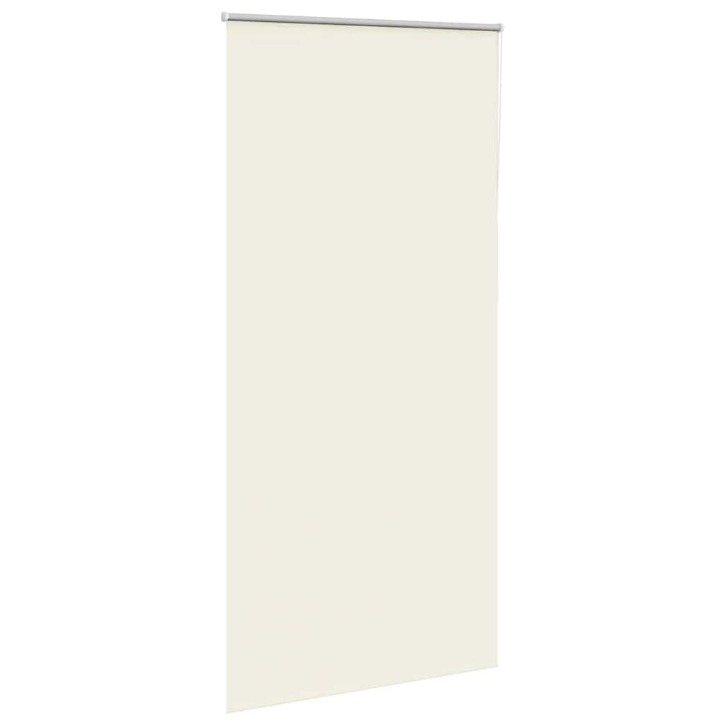 vidaXL Roller Blind Blackout Off White 90x210 cm Fabric Width 85.7 cm Polyester