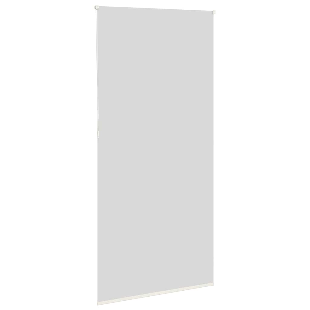 vidaXL Roller Blind Blackout Off White 90x210 cm Fabric Width 85.7 cm Polyester