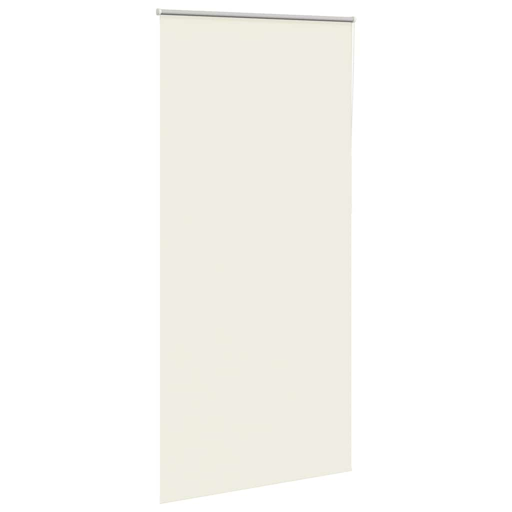 vidaXL Roller Blind Blackout Off White 95x210 cm Fabric Width 90.7 cm Polyester