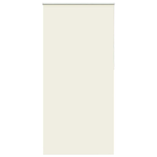 vidaXL Roller Blind Blackout Off White 110x210 cm Fabric Width 105.7 cm Polyester