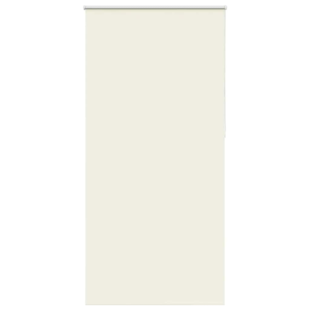 vidaXL Roller Blind Blackout Off White 115x210 cm Fabric Width 110.7 cm Polyester