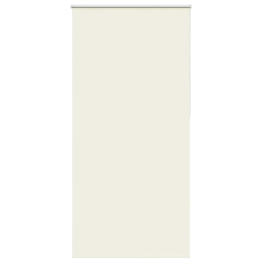 vidaXL Roller Blind Blackout Off White 115x210 cm Fabric Width 110.7 cm Polyester