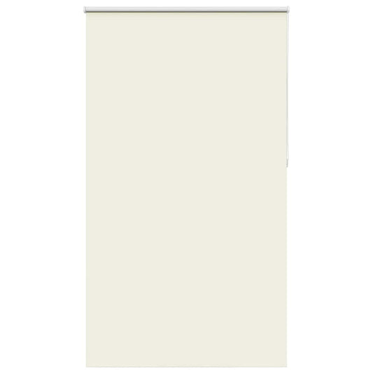 vidaXL Roller Blind Blackout Off White 120x210 cm Fabric Width 116.6 cm Polyester