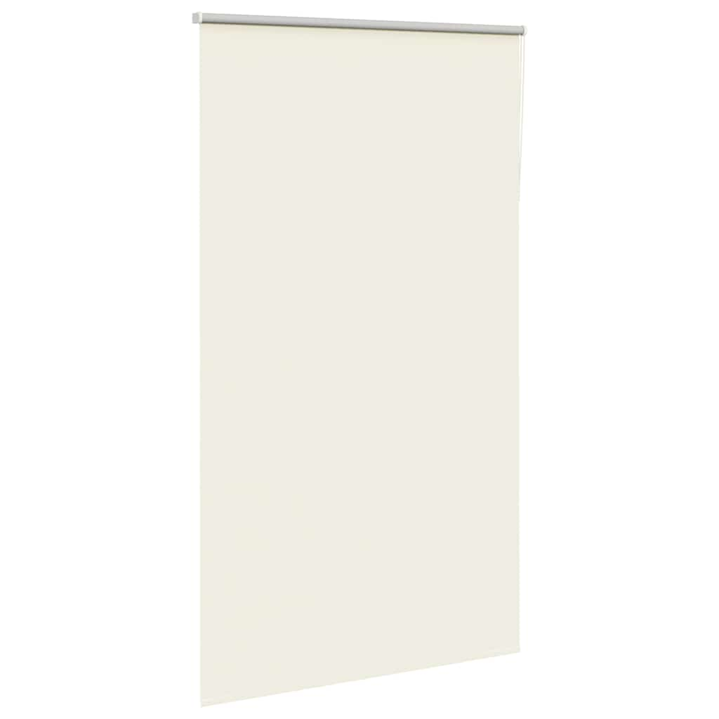 vidaXL Roller Blind Blackout Off White 120x210 cm Fabric Width 116.6 cm Polyester