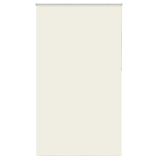 vidaXL Roller Blind Blackout Off White 125x210 cm Fabric Width 121.6 cm Polyester