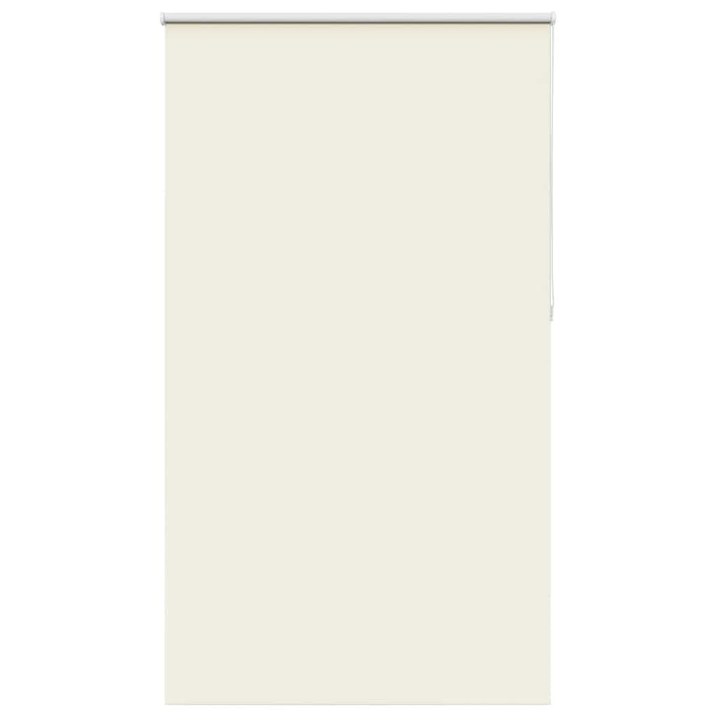 vidaXL Roller Blind Blackout Off White 130x210 cm Fabric Width 126.6 cm Polyester