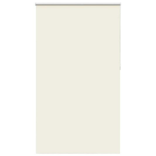 vidaXL Roller Blind Blackout Off White 130x210 cm Fabric Width 126.6 cm Polyester