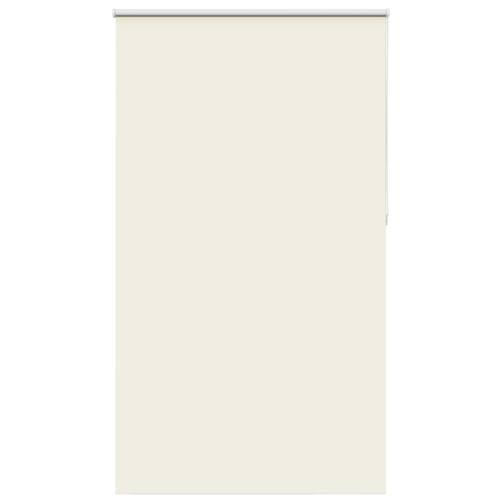 vidaXL Roller Blind Blackout Off White 140x210 cm Fabric Width 136.6 cm Polyester