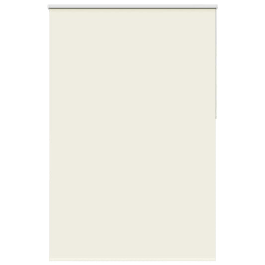 vidaXL Roller Blind Blackout Off White 145x210 cm Fabric Width 141.6 cm Polyester