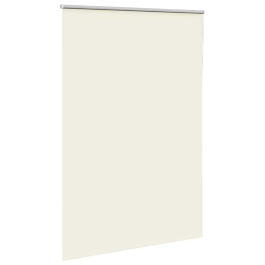 vidaXL Roller Blind Blackout Off White 150x210 cm Fabric Width 146.6 cm Polyester