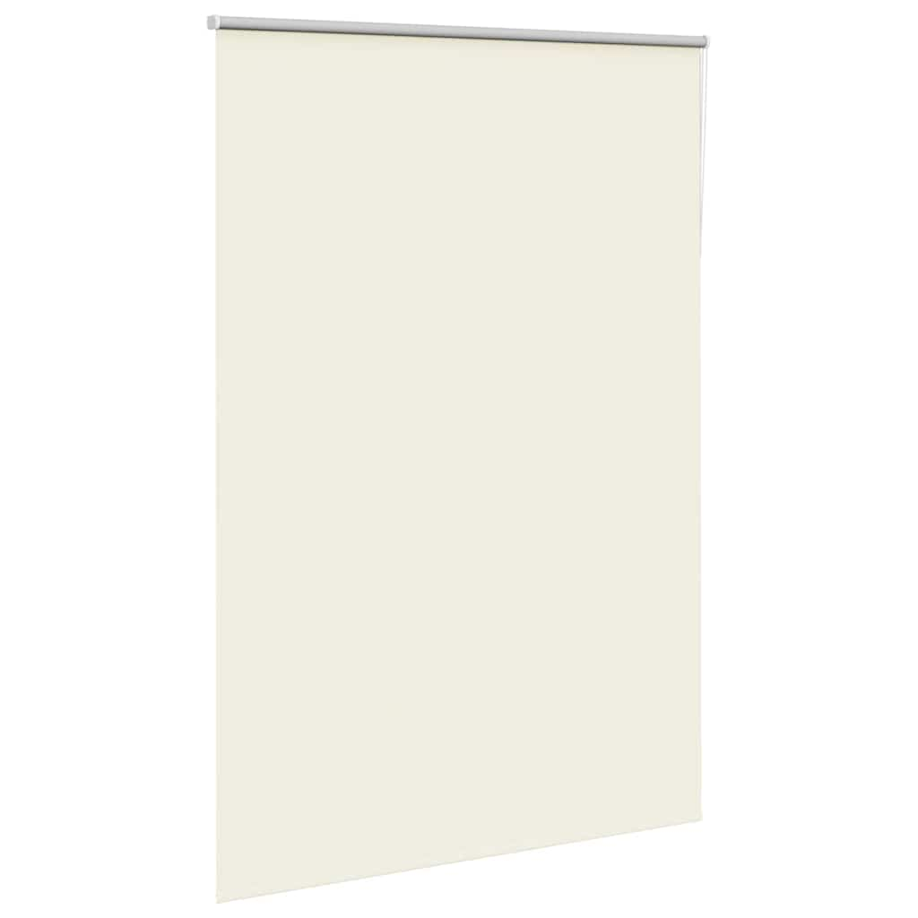 vidaXL Roller Blind Blackout Off White 160x210 cm Fabric Width 156.6 cm Polyester