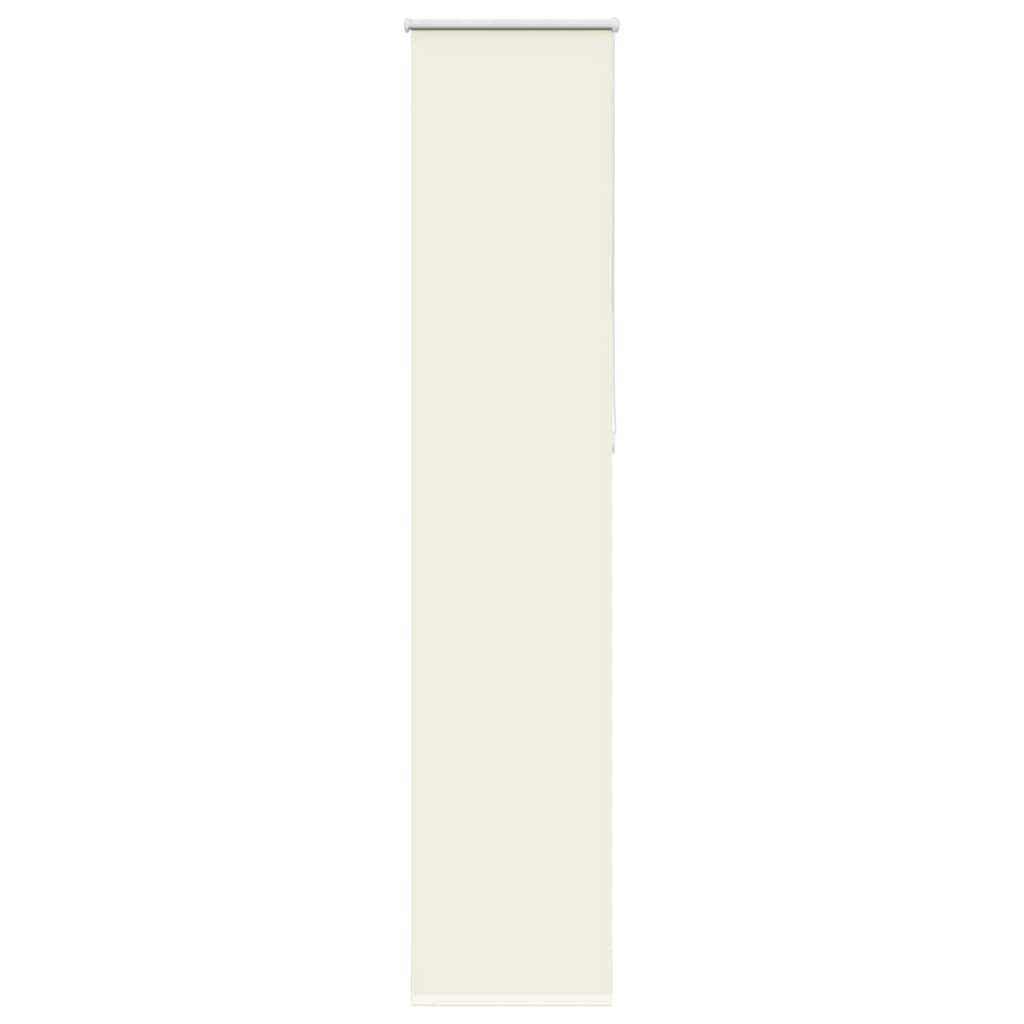 vidaXL Roller Blind Blackout Off White 40x230 cm Fabric Width 35.7 cm Polyester