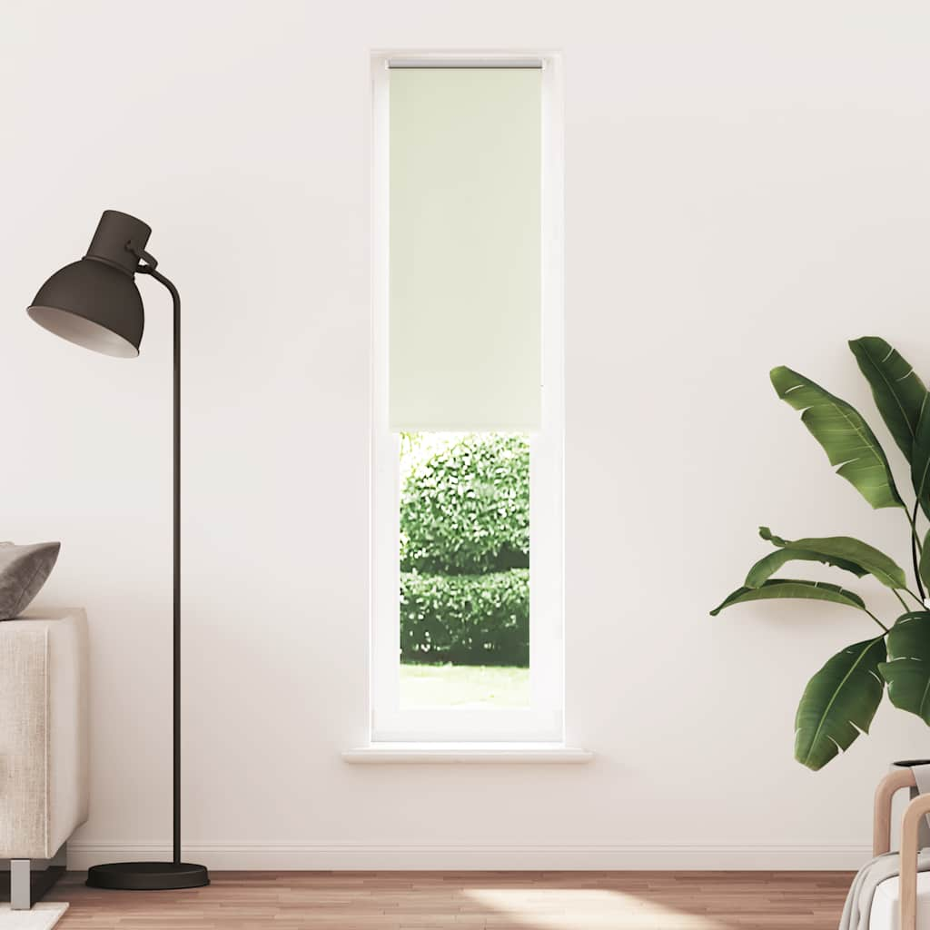 vidaXL Roller Blind Blackout Off White 40x230 cm Fabric Width 35.7 cm Polyester