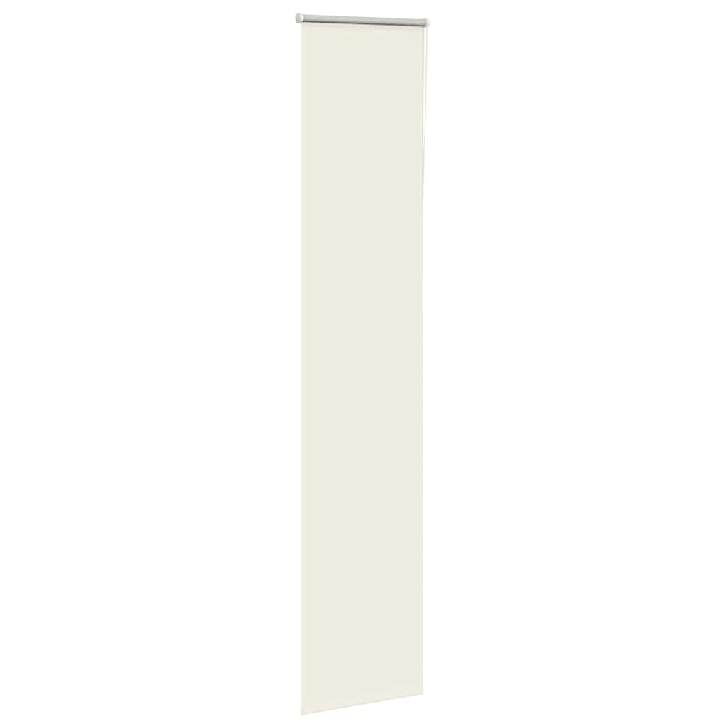 vidaXL Roller Blind Blackout Off White 60x230 cm Fabric Width 55.7 cm Polyester