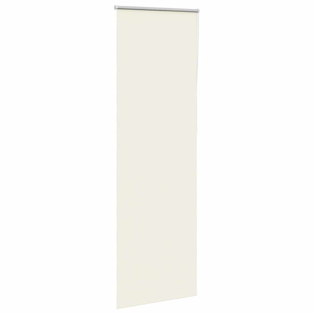 vidaXL Roller Blind Blackout Off White 80x230 cm Fabric Width 75.7 cm Polyester