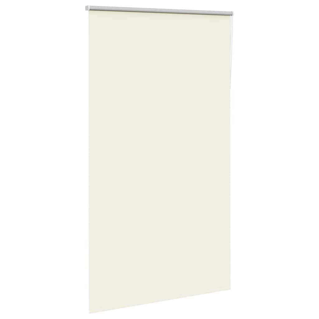 vidaXL Roller Blind Blackout Off White 135x230 cm Fabric Width 131.6 cm Polyester