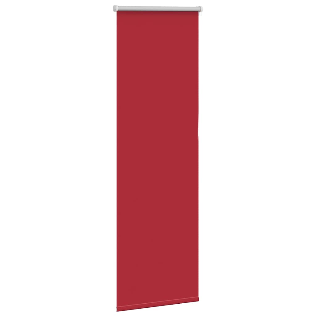 vidaXL Roller Blind Blackout Red 45x130 cm Fabric Width 40.7 cm Polyester