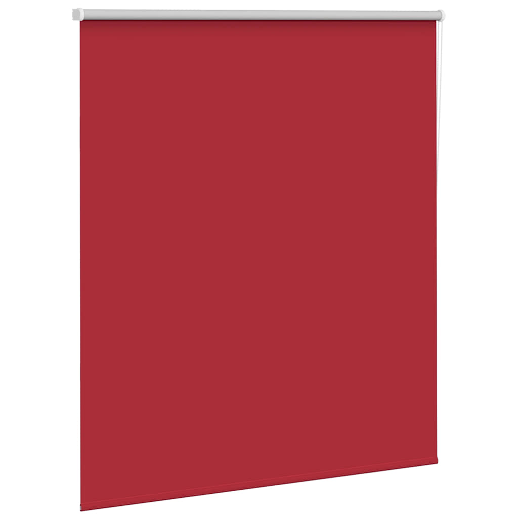 vidaXL Roller Blind Blackout Red 120x130 cm Fabric Width 116.6 cm Polyester