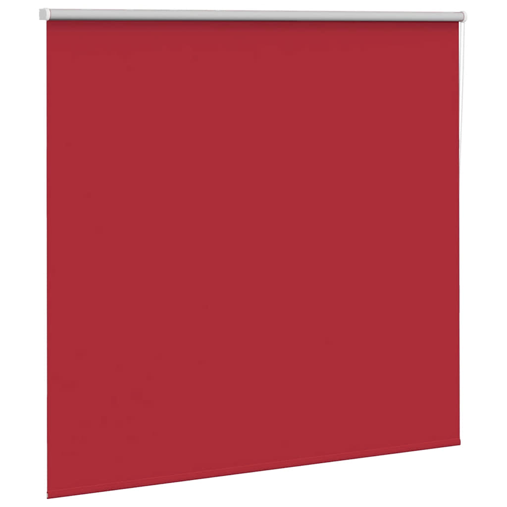 vidaXL Roller Blind Blackout Red 145x130 cm Fabric Width 141.6 cm Polyester