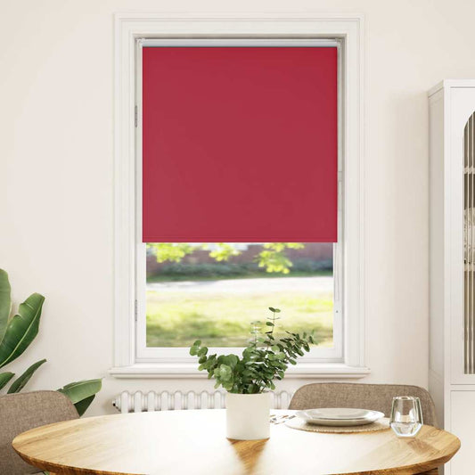 vidaXL Roller Blind Blackout Red 65x175 cm Fabric Width 60.7 cm Polyester