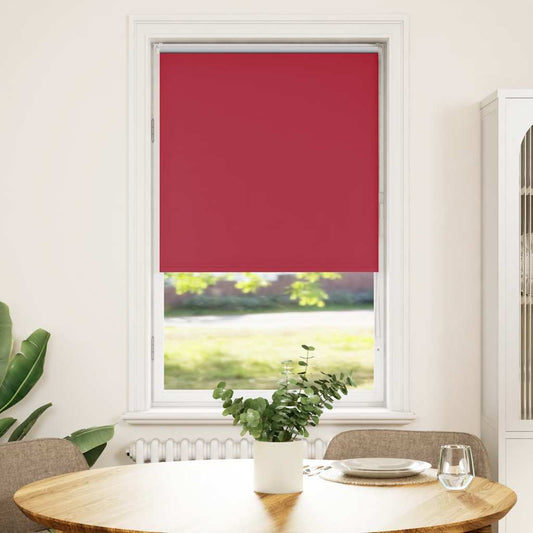 vidaXL Roller Blind Blackout Red 85x175 cm Fabric Width 80.7 cm Polyester