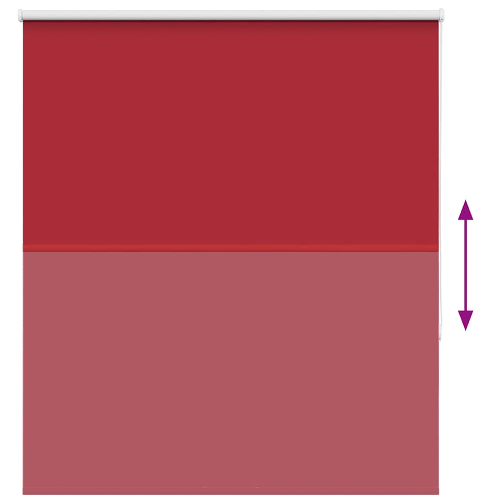 Roller Blind Blackout Red 140x175 cm Fabric Width 136.6 cm Polyester