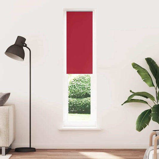 vidaXL Roller Blind Blackout Red 55x210 cm Fabric Width 50.7 cm Polyester