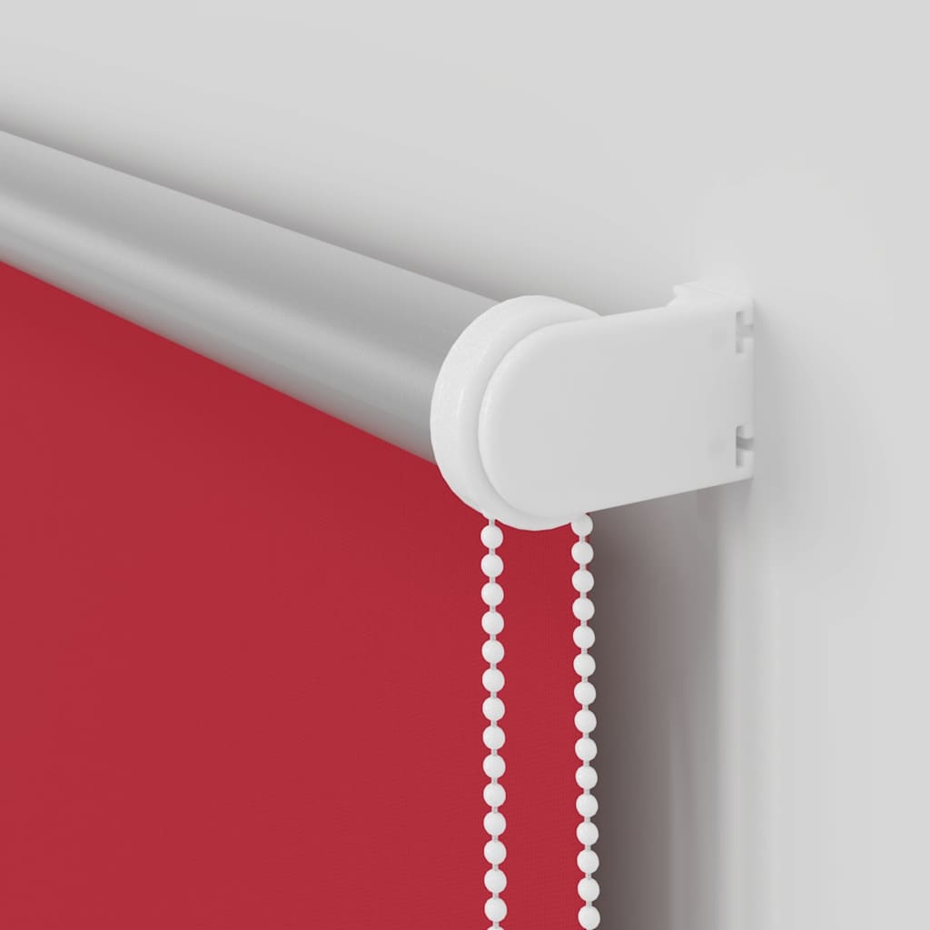 Roller Blind Blackout Red 130x210 cm Fabric Width 126.6 cm Polyester