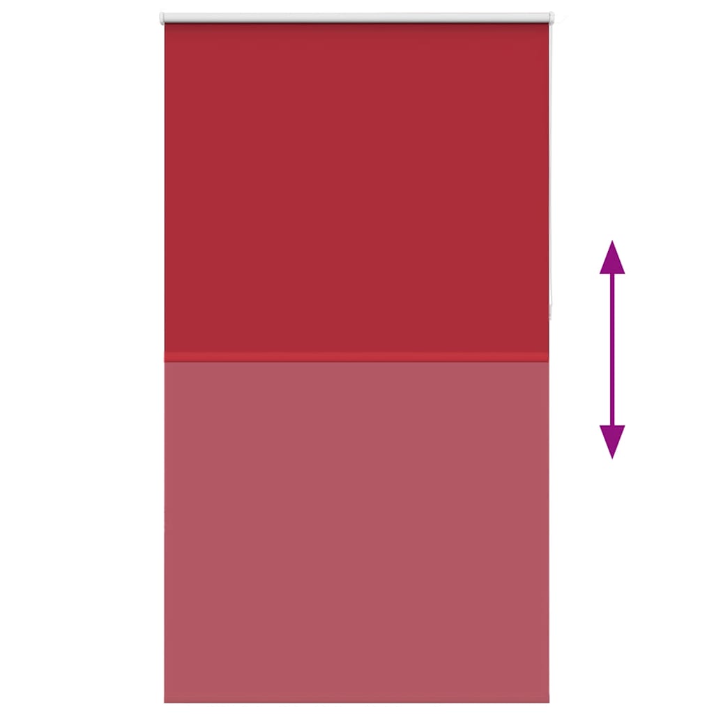 Roller Blind Blackout Red 135x210 cm Fabric Width 131.6 cm Polyester