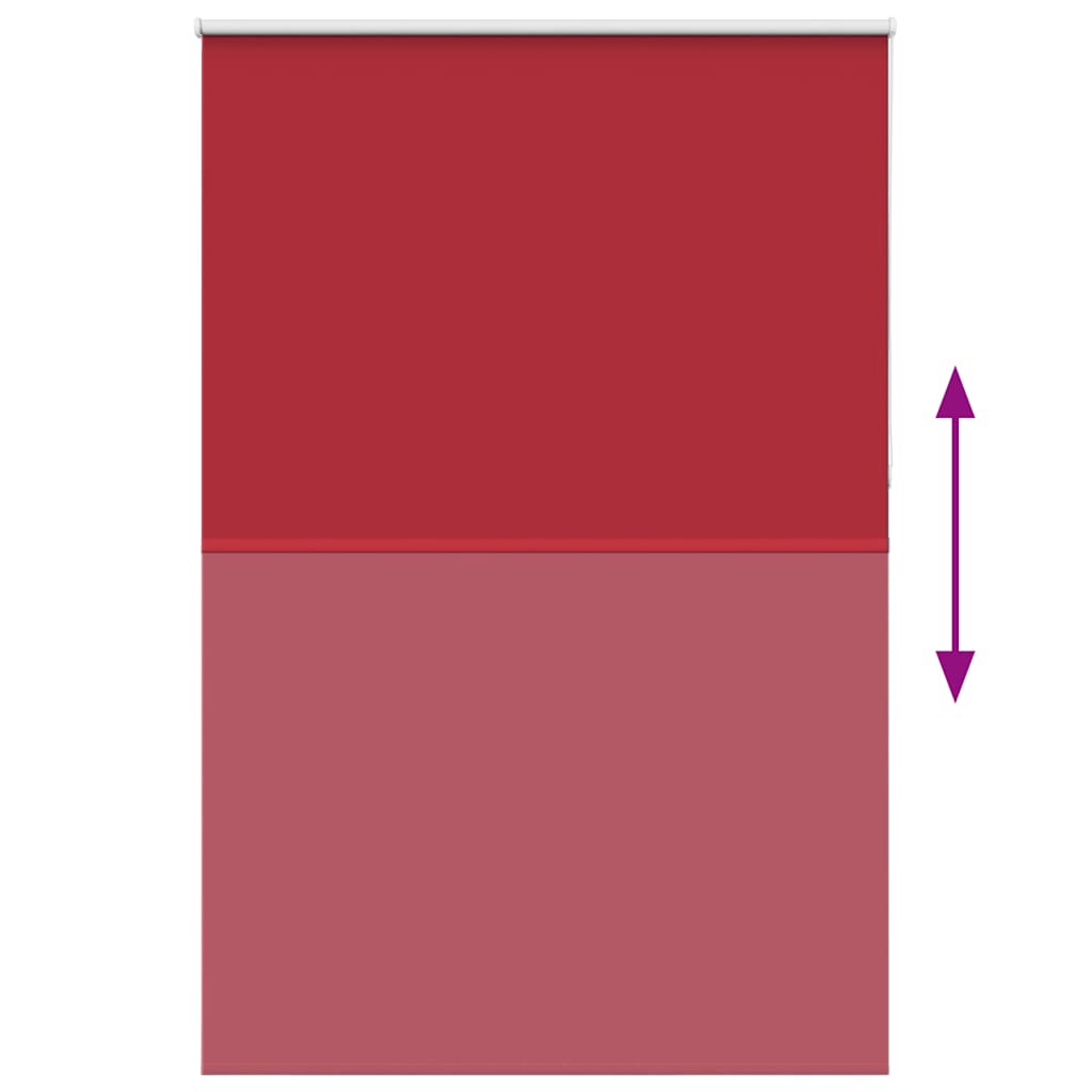 Roller Blind Blackout Red 160x210 cm Fabric Width 156.6 cm Polyester