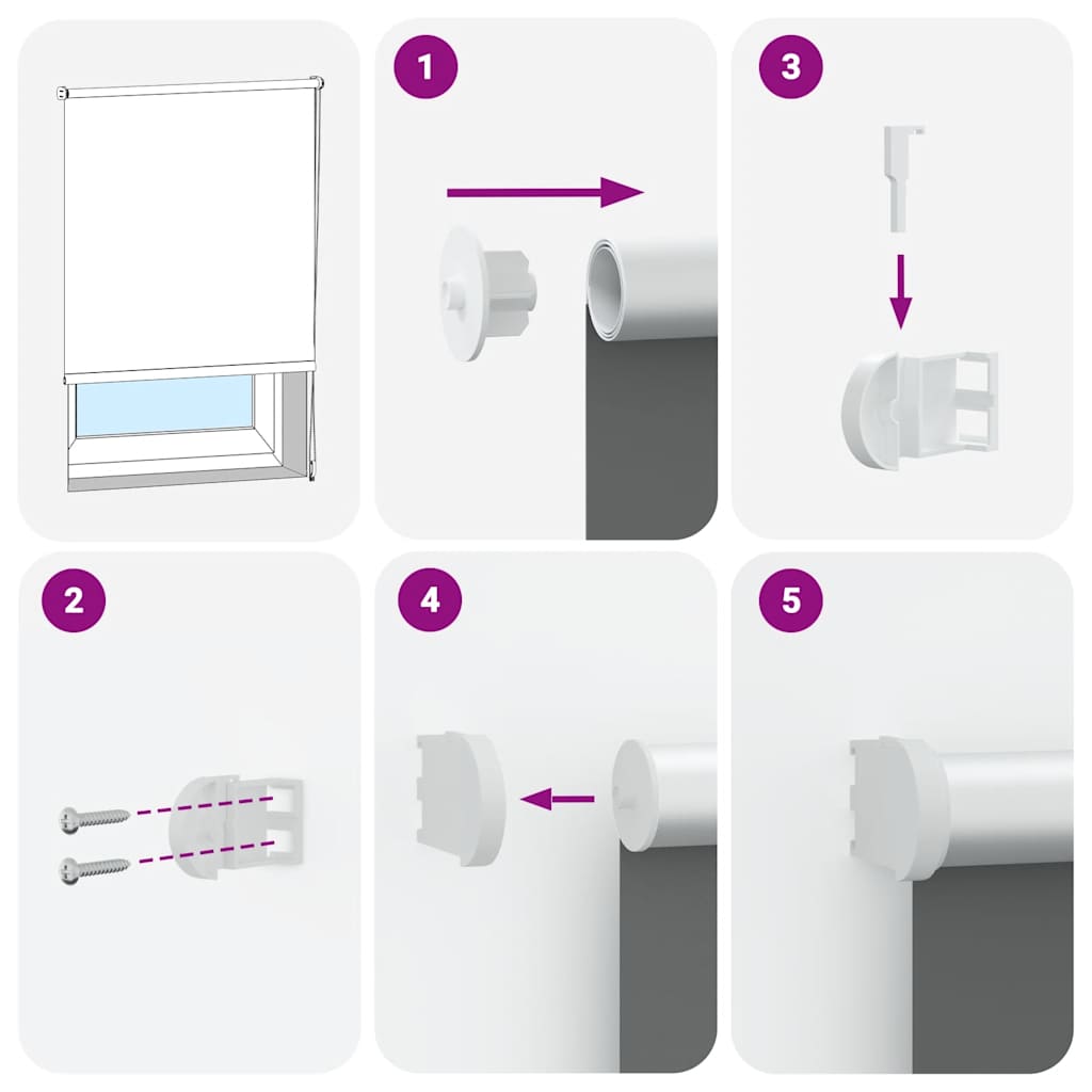 Roller Blind Blackout Red 160x210 cm Fabric Width 156.6 cm Polyester