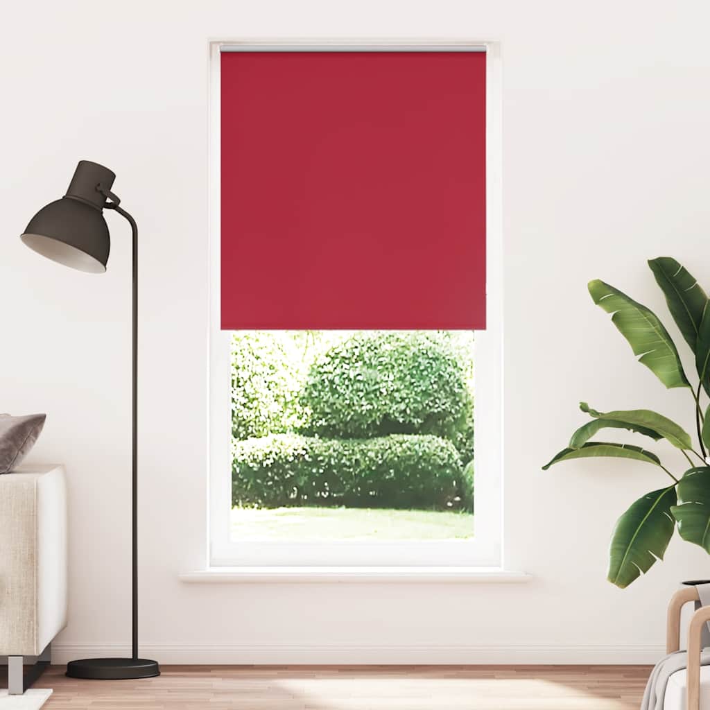 Roller Blind Blackout Red 105x230 cm Fabric Width 100.7 cm Polyester