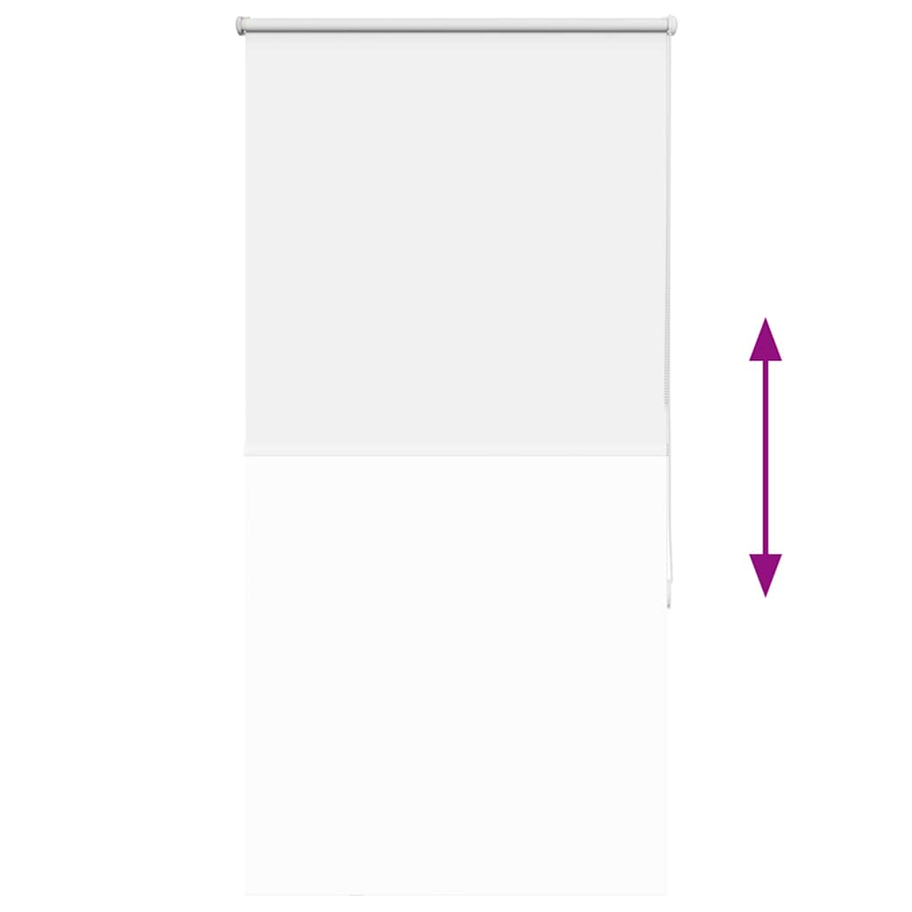 Roller Blind Blackout White 75x130 cm Fabric Width 70.7 cm Polyester
