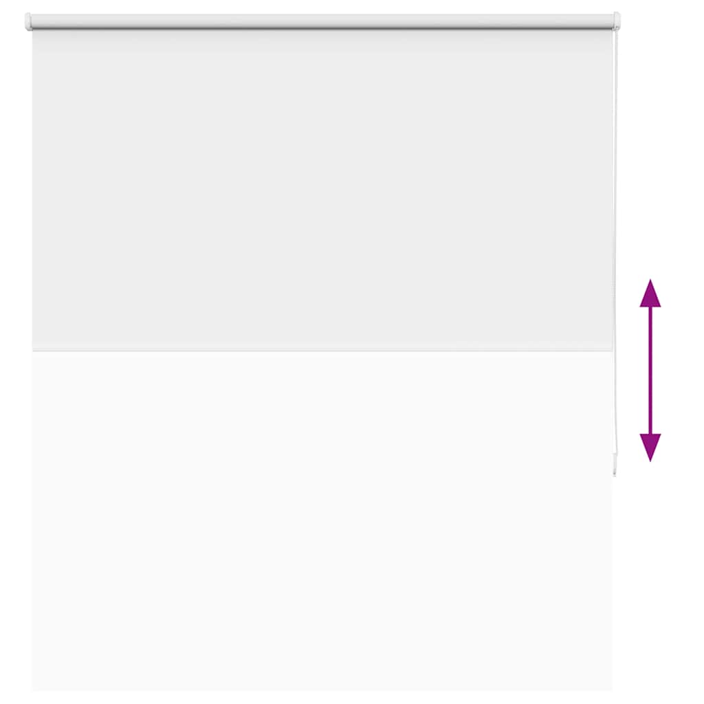 Roller Blind Blackout White 125x130 cm Fabric Width 121.6 cm Polyester