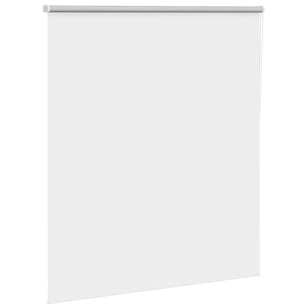 Roller Blind Blackout White 130x130 cm Fabric Width 126.6 cm Polyester