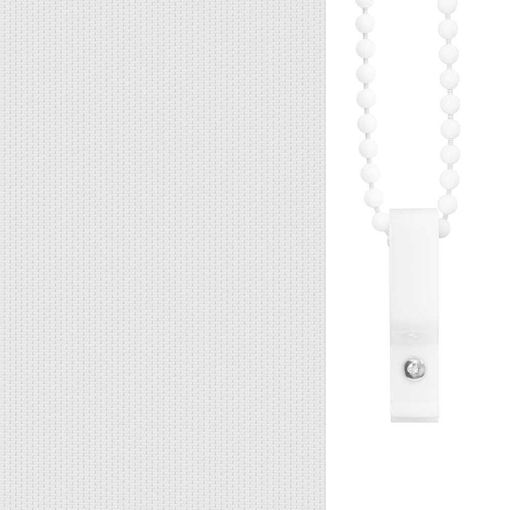 Roller Blind Blackout White 105x150 cm Fabric Width 100.7 cm Polyester