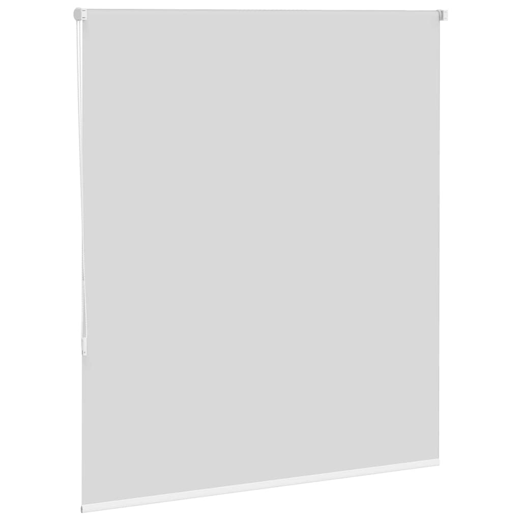 vidaXL Roller Blind Blackout White 125x150 cm Fabric Width 121.6 cm Polyester