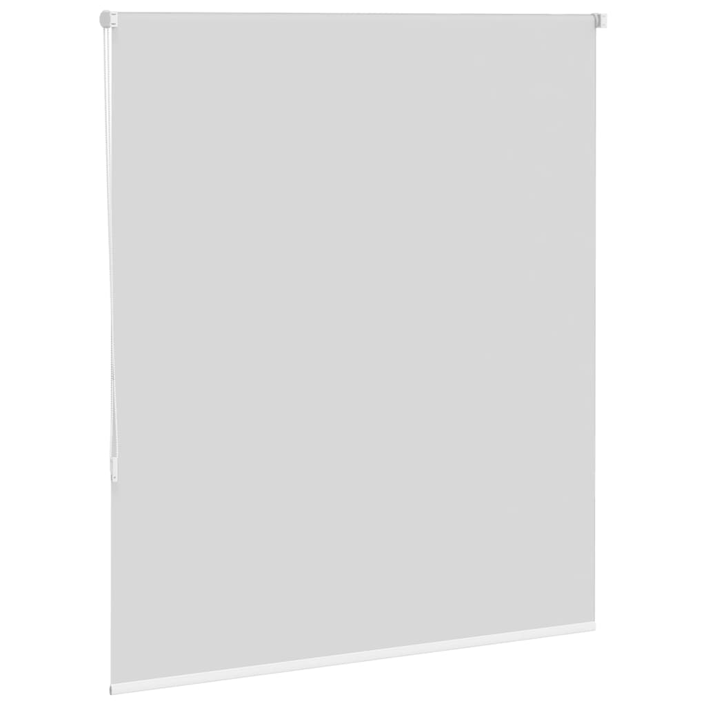 vidaXL Roller Blind Blackout White 140x175 cm Fabric Width 136.6 cm Polyester