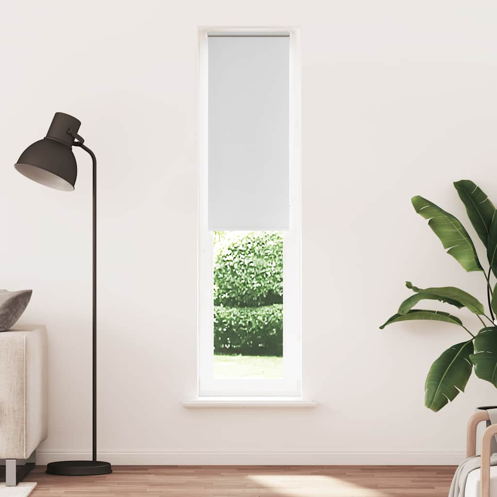 vidaXL Roller Blind Blackout White 40x210 cm Fabric Width 35.7 cm Polyester