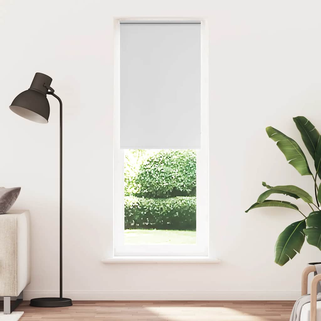 vidaXL Roller Blind Blackout White 65x210 cm Fabric Width 60.7 cm Polyester