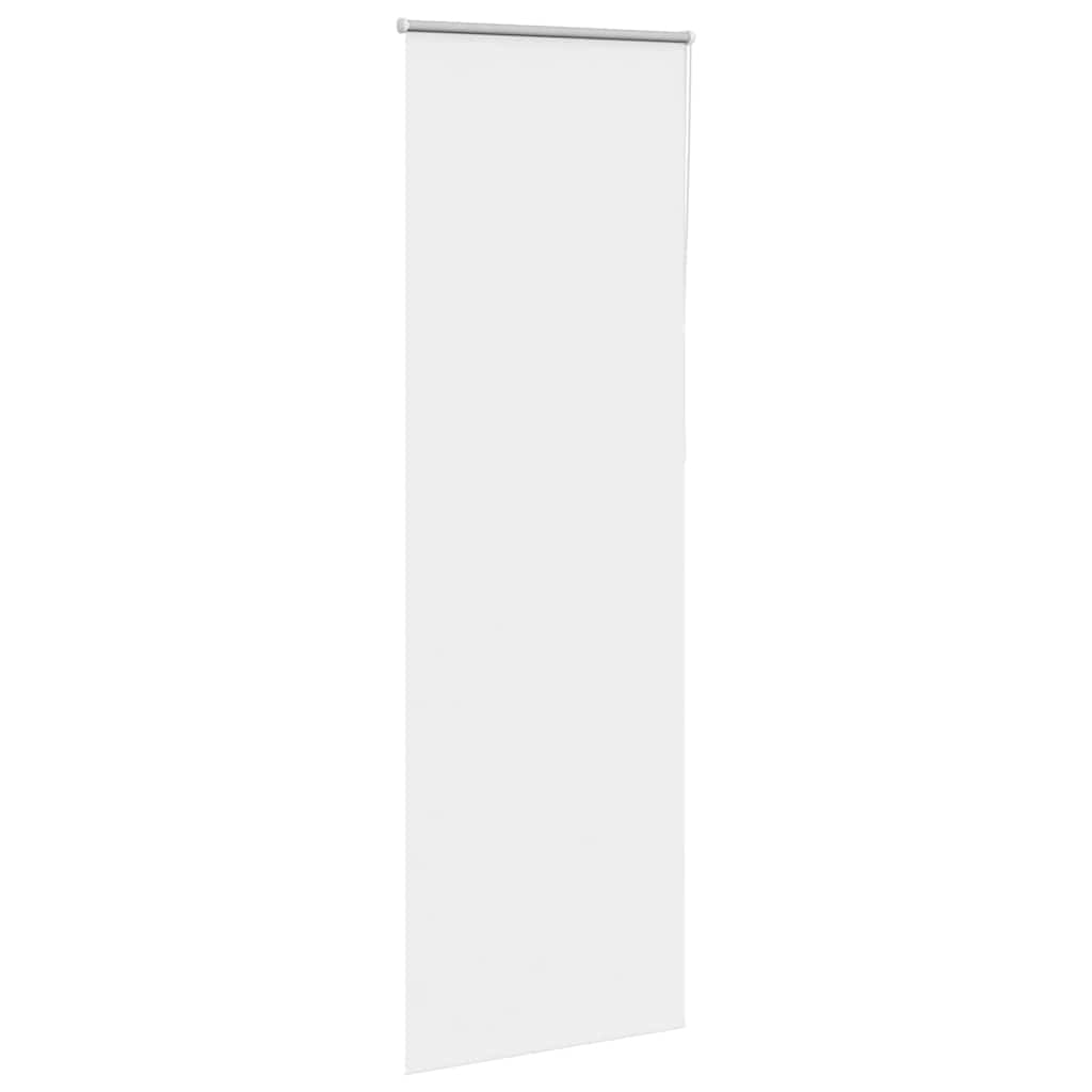 vidaXL Roller Blind Blackout White 65x210 cm Fabric Width 60.7 cm Polyester