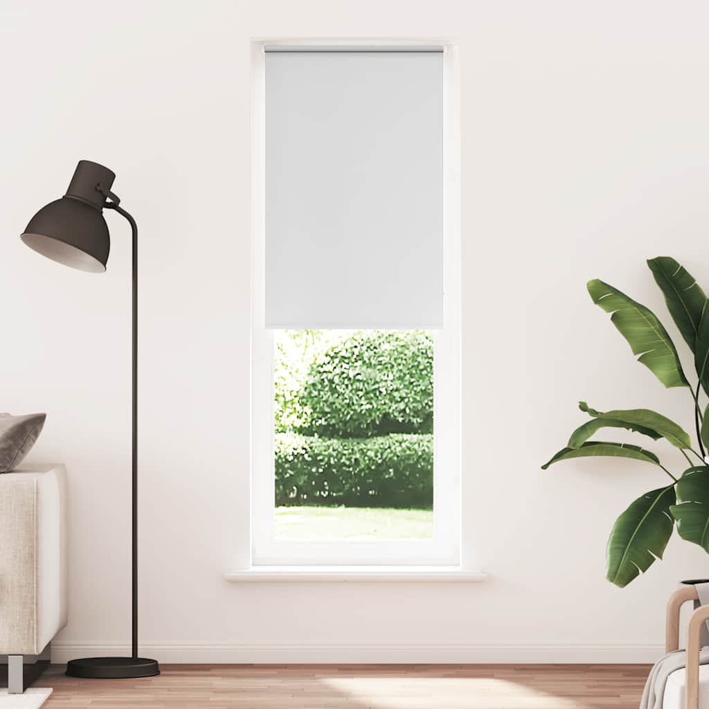 vidaXL Roller Blind Blackout White 70x210 cm Fabric Width 65.7 cm Polyester