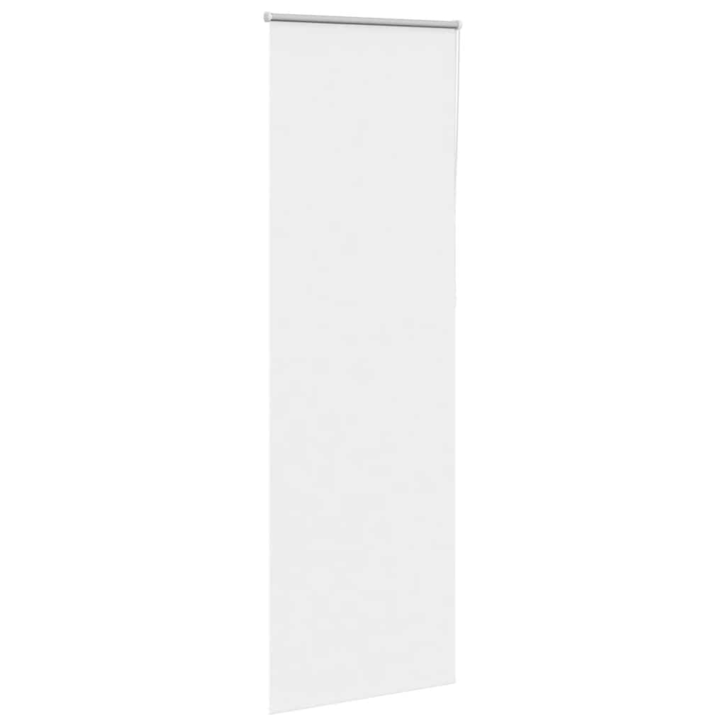 vidaXL Roller Blind Blackout White 75x210 cm Fabric Width 70.7 cm Polyester